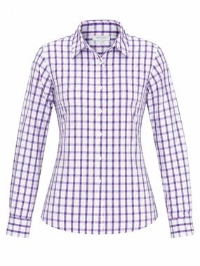 Columbia Omni Shade Plaid Shirt White Purple Small Outdoor Hiking Gorpcore